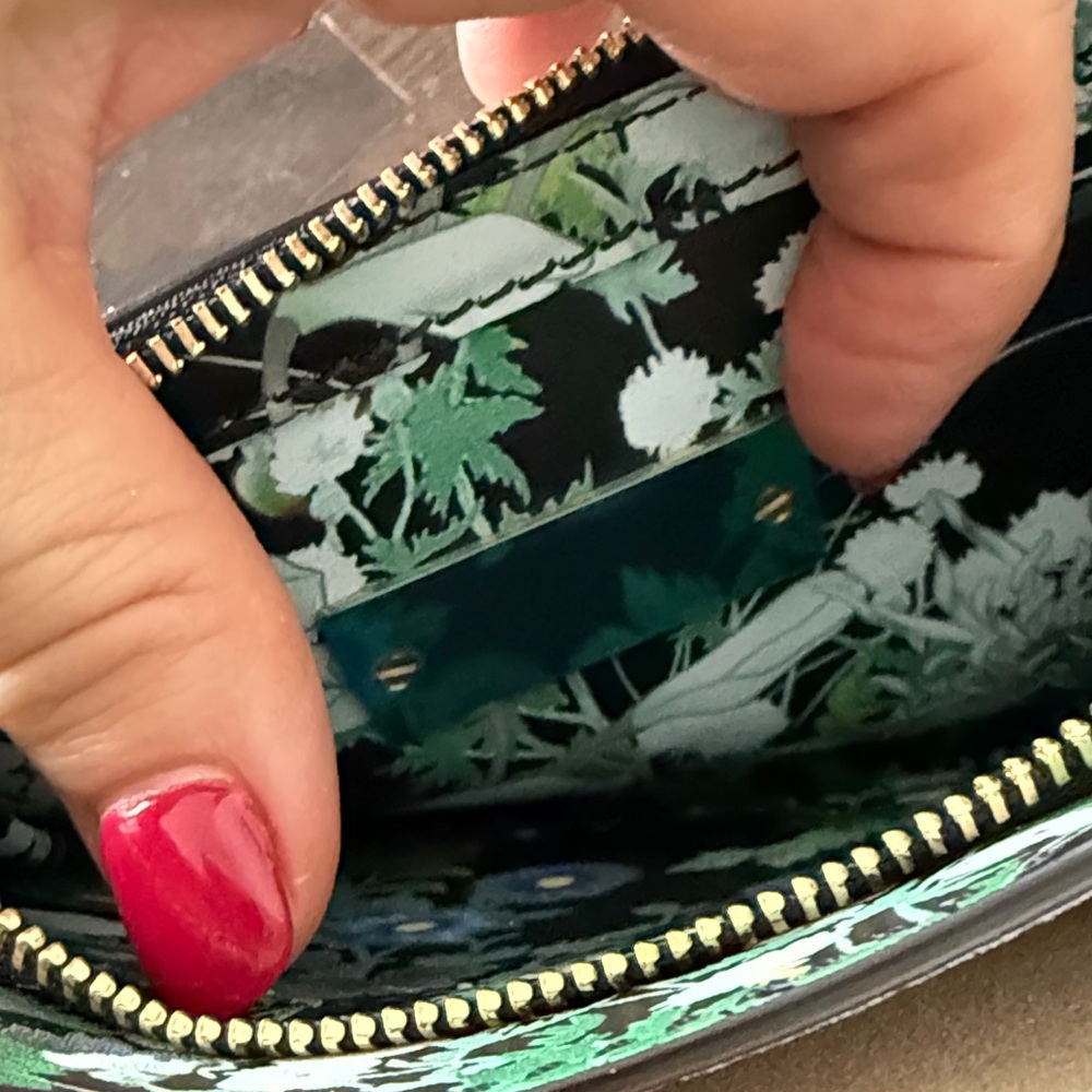 Givenchy Blue Floral Crossbody Bag with Gold Chain New - Picture 12 of 13